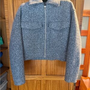 Zara Gray Teddy Jacket